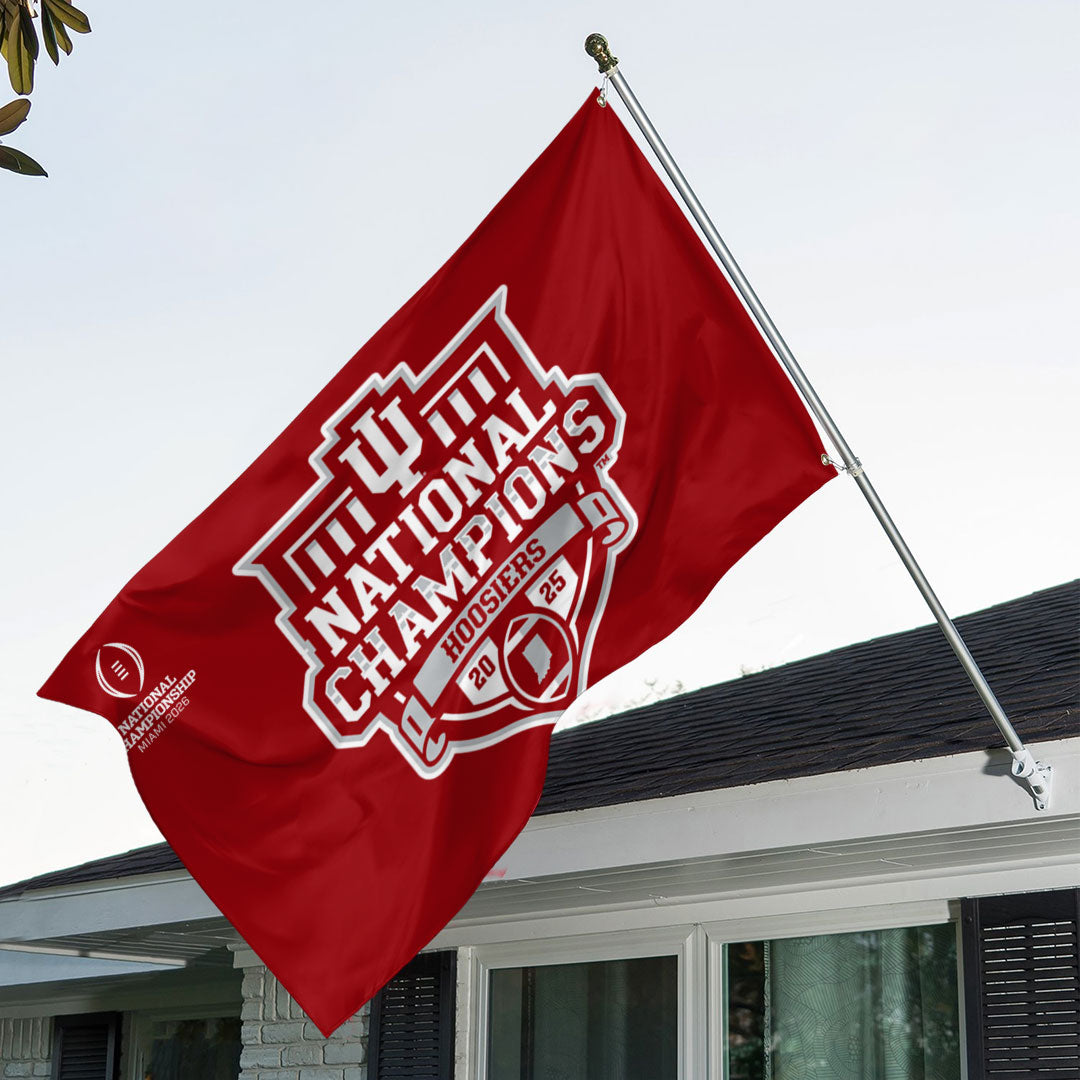 Indiana Hoosiers Football 2025 National Champions 3D Double-side House Flag – TANTN20507