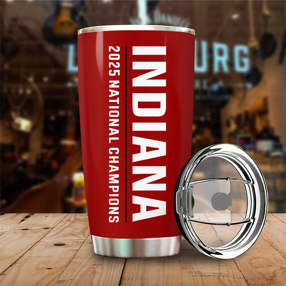 Indiana Hoosiers Football 2025 National Champions Tumbler Cup – TANTN20157