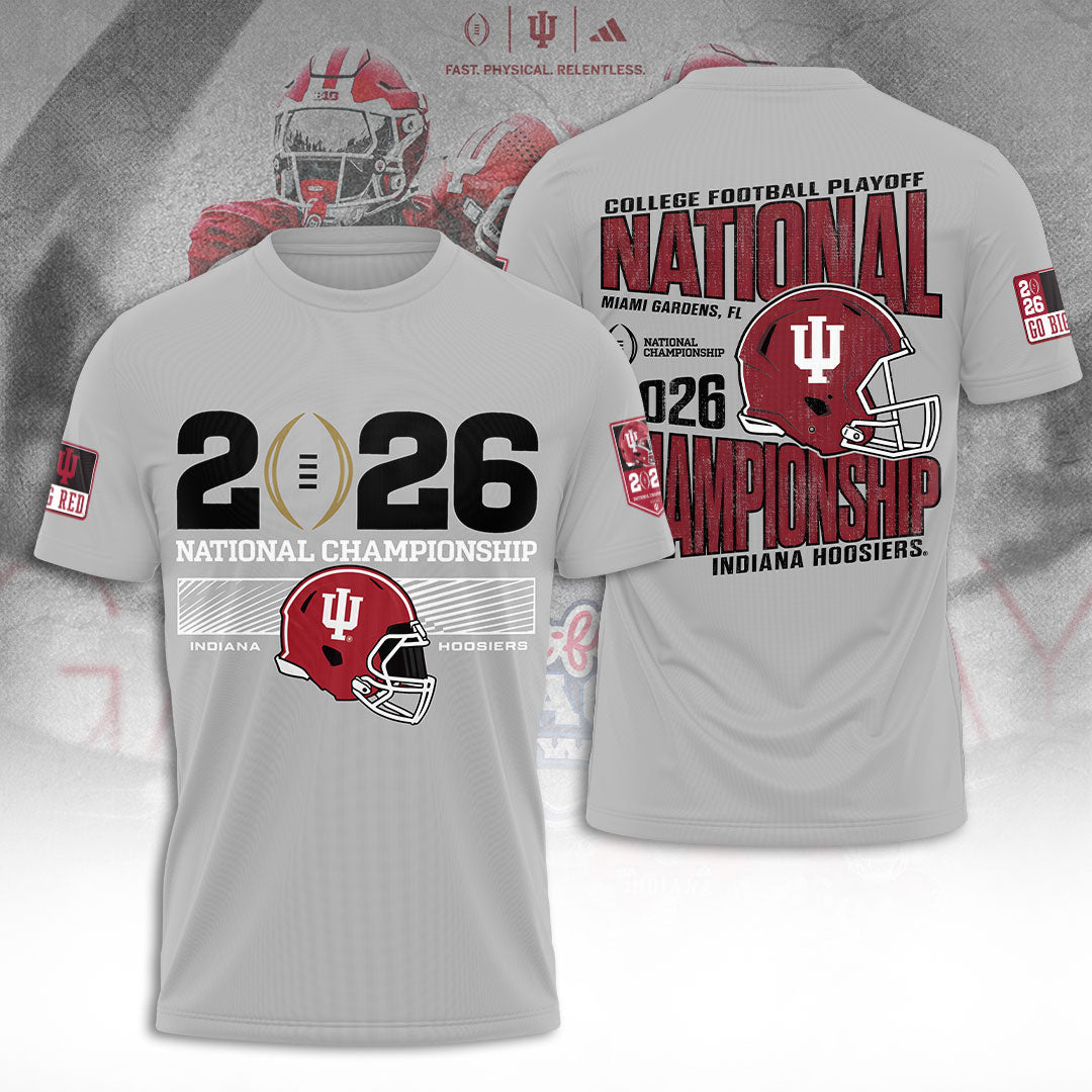 Indiana Hoosiers Football 2026 National Championship 3D Apparel – TANTN20138