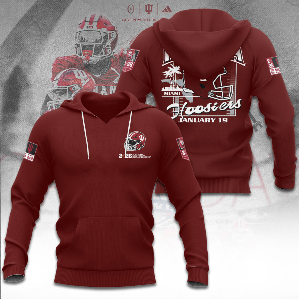 Indiana Hoosiers Football 2026 National Championship 3D Apparel – TANTN20142