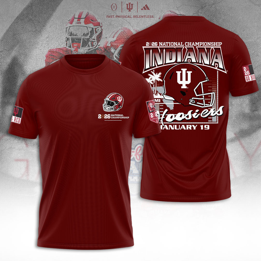 Indiana Hoosiers Football 2026 National Championship 3D Apparel – TANTN20142