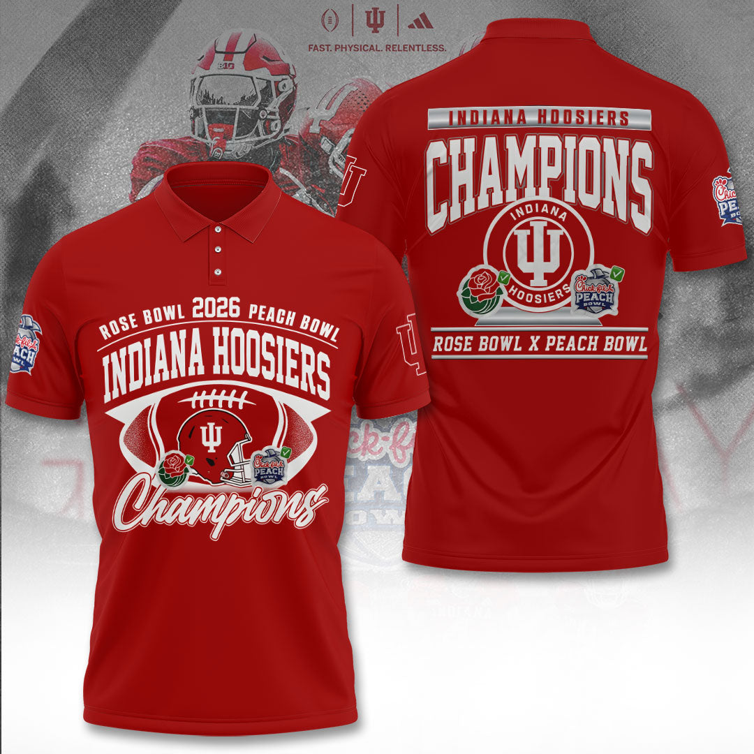 Indiana Hoosiers Football 2026 Peach Bowl Champions 3D Apparel – TANTN20122