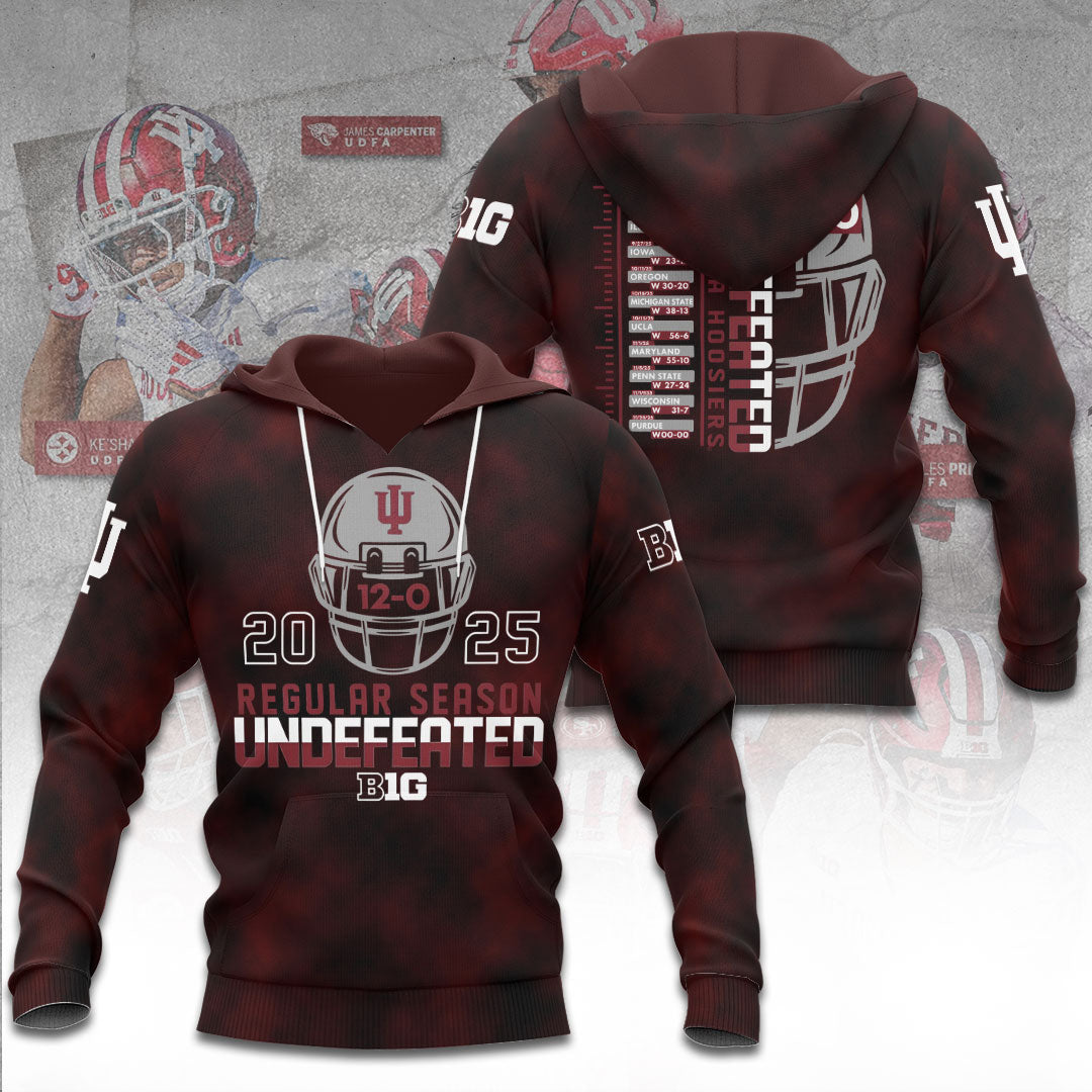 Indiana Hoosiers Football 3D Apparel – MAITM13951