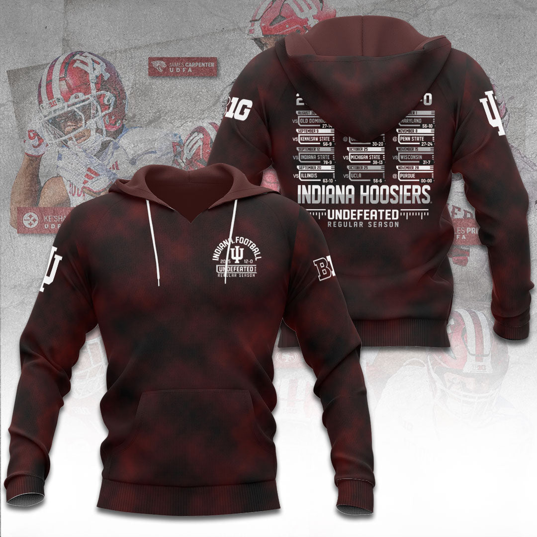 Indiana Hoosiers Football 3D Apparel – MAITM13952
