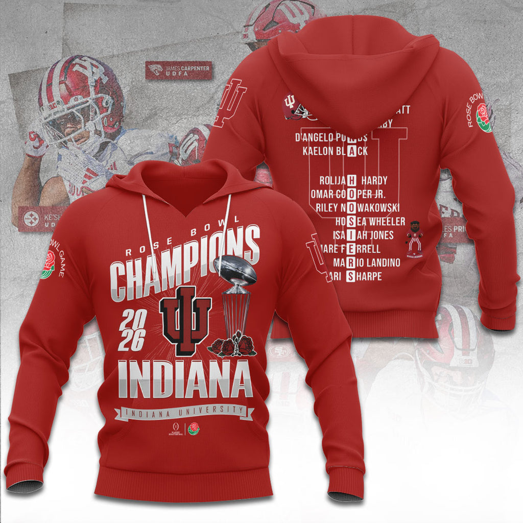 Indiana Hoosiers Football 3D Apparel – TANTN19863