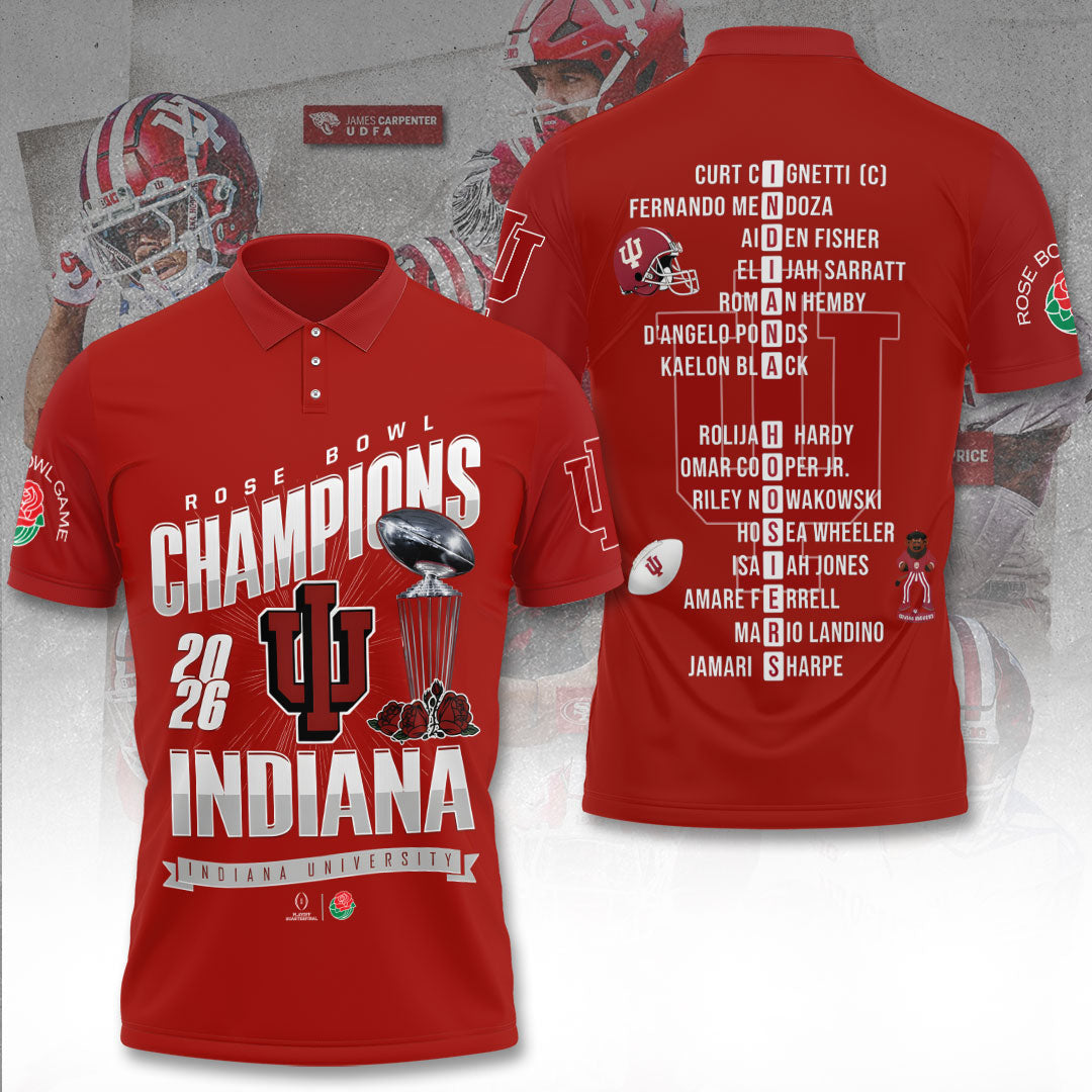Indiana Hoosiers Football 3D Apparel – TANTN19863