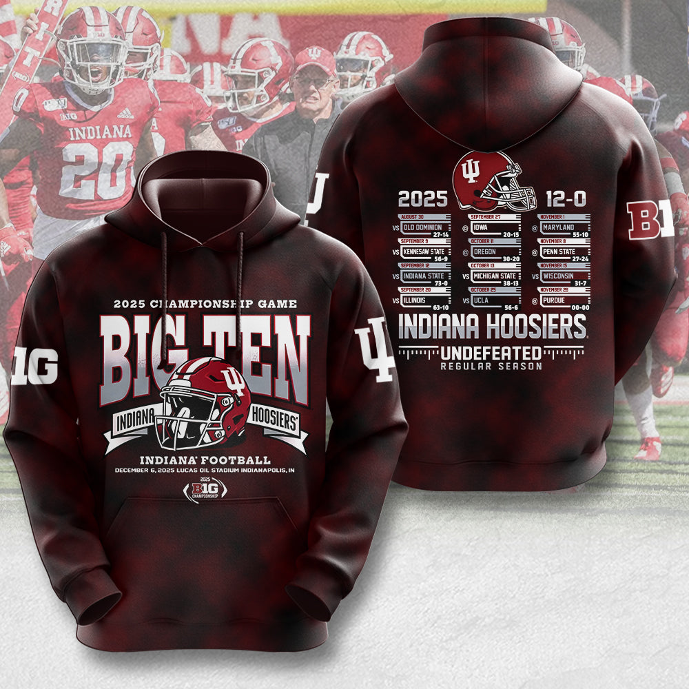 Indiana Hoosiers Football 3D Apparel – MAITM13950