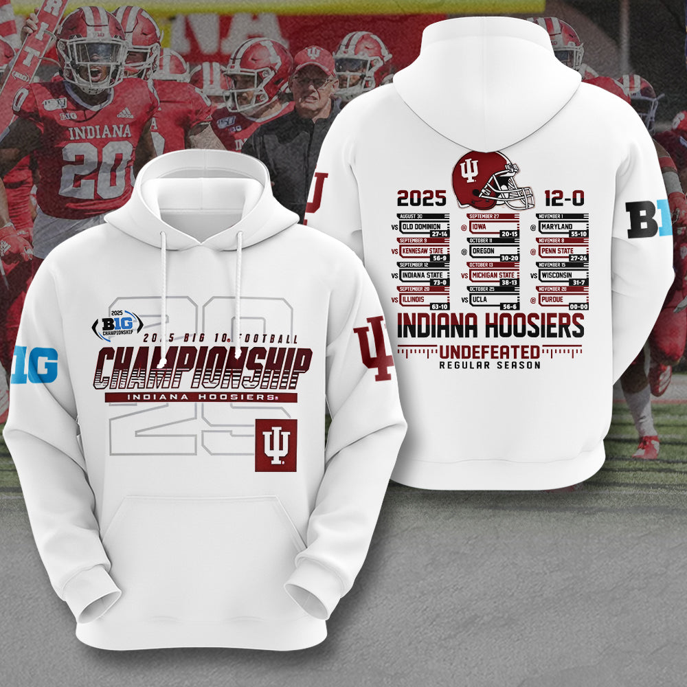Indiana Hoosiers Football 3D Apparel – MAITM13955
