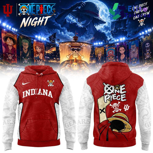 Indiana Hoosiers x One Piece Night 2026 Pullover Hoodie
