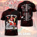 Indiana Hoosiers Football 3D Apparel – TMTHU3056