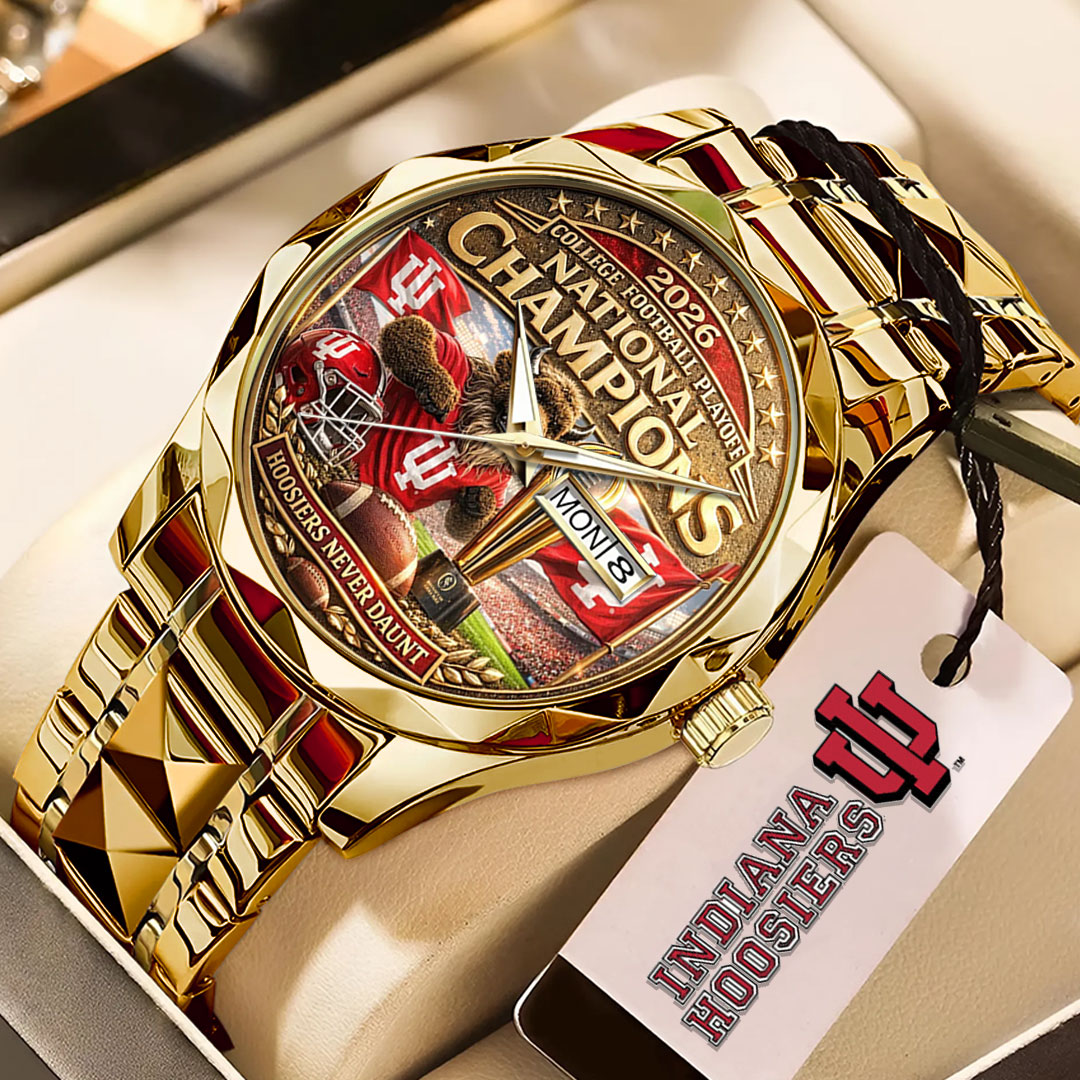 Indiana Hoosers Football 2025 Alloy Luxury Quartz Watch – TMTHU3379