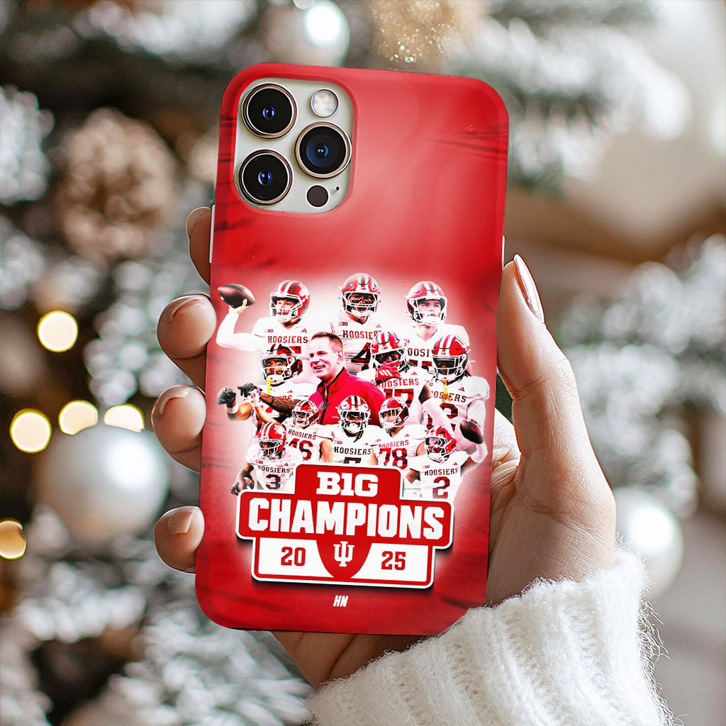 Indiana Hoosiers Football 2025 Big Ten Champions Phone Case – TMTHU2521