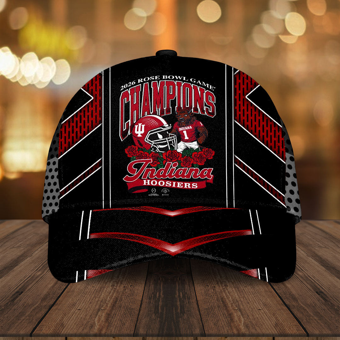 Indiana Hoosiers Football 2026 Rose Bowl Champions Classic Cap – HOATT15453