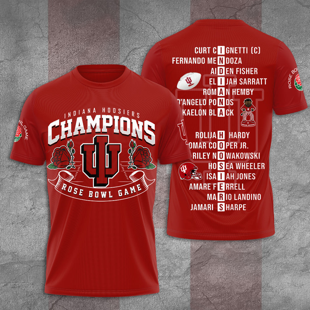 Indiana Hoosiers Football 3D Apparel – TANTN19862