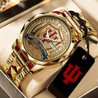 Indiana Hoosiers Football 2025 National Champions Alloy Luxury Quartz Watch – TANTN20462