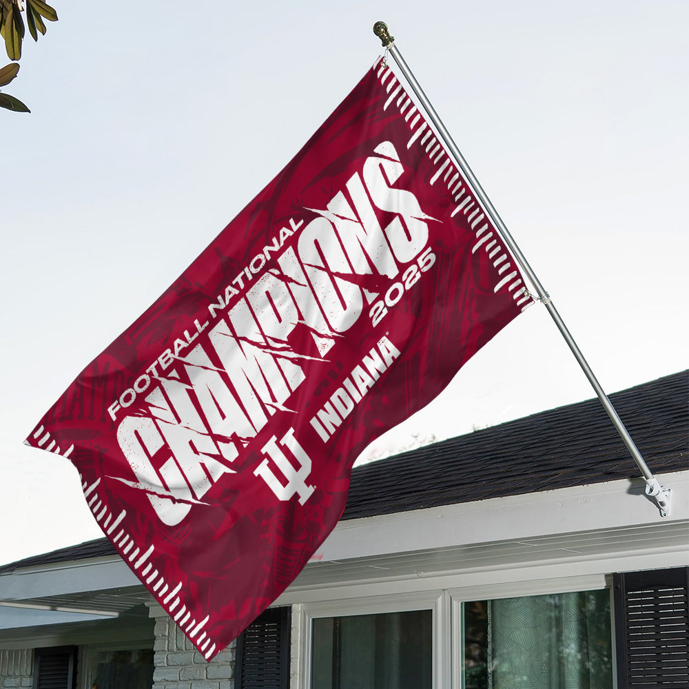 Indiana Hoosiers Football 2025 National Champions 3D Double-side House Flag – TANTN20733