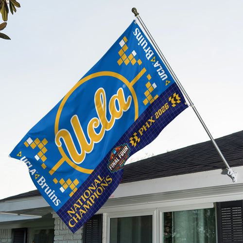 UCLA Bruins 2026 Women's Basketball National Champions 3D Double-side House Flag – TANTN22084