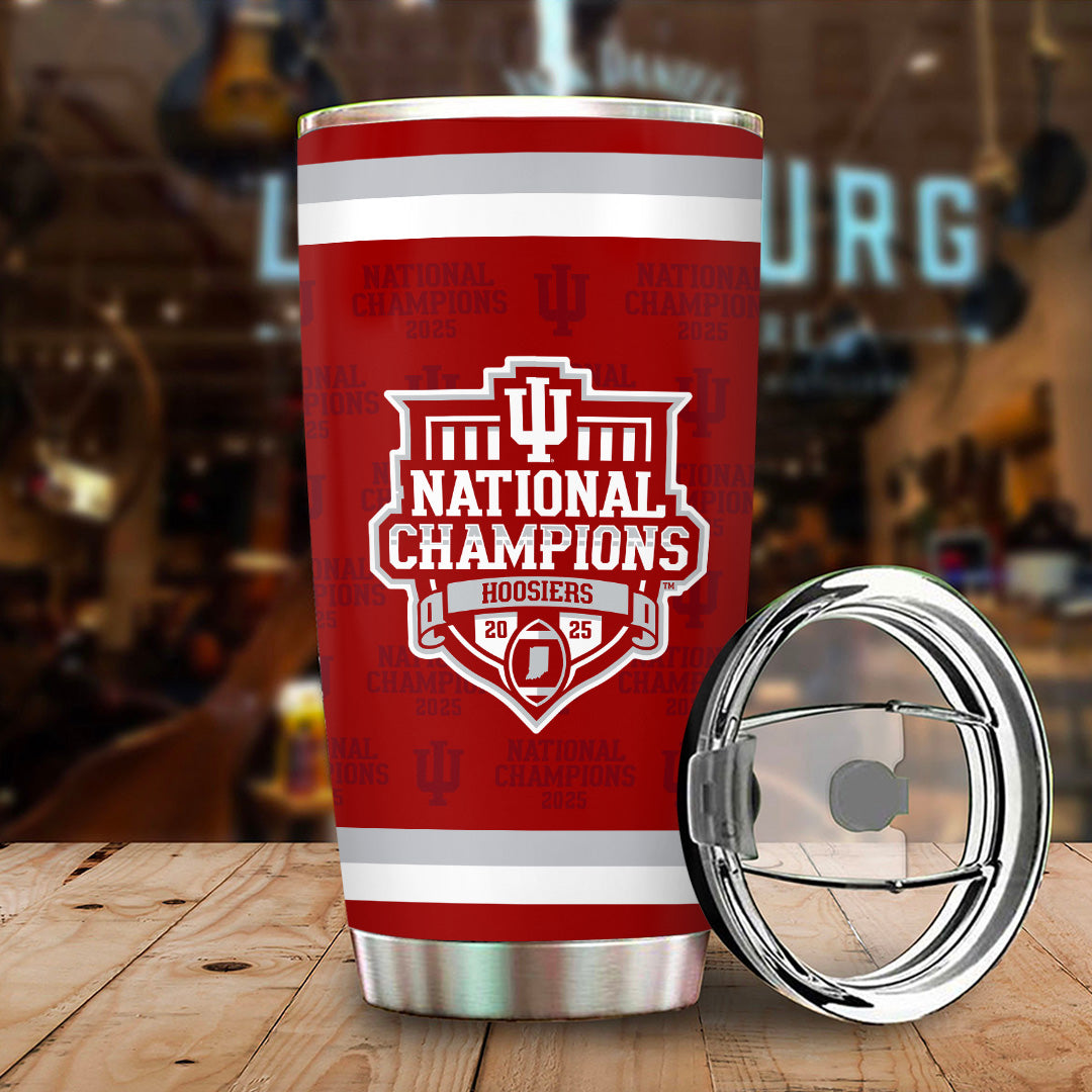 Indiana Hoosiers Football 2025 National Champions Tumbler Cup – TANTN20465