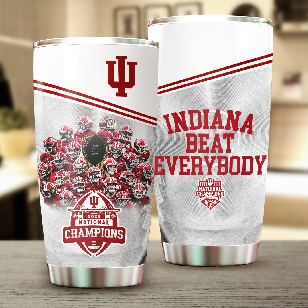 Indiana Hoosiers Football 2025 National Champions Tumbler Cup – TANTN20477