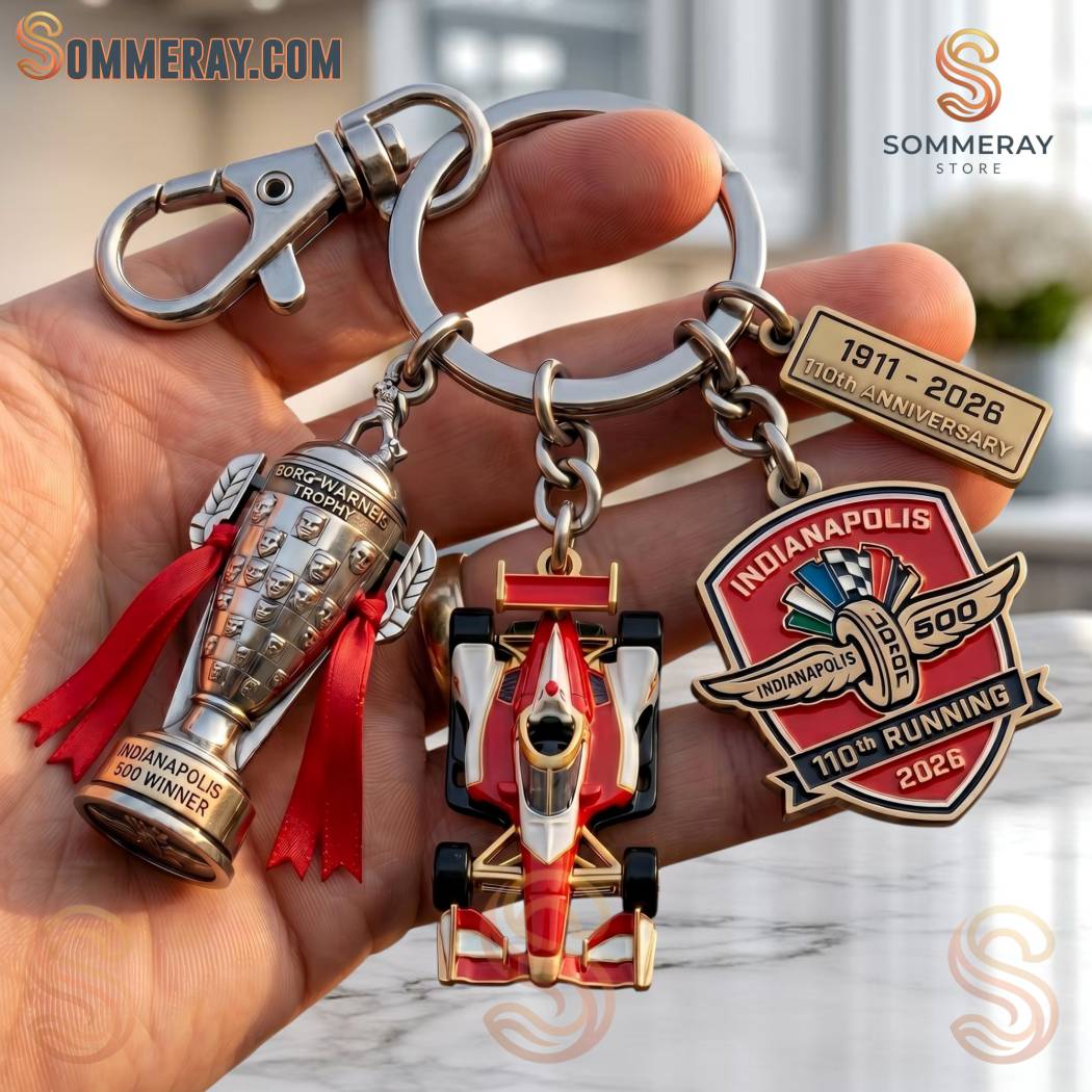 Indianapolis 500 110th Anniversary 1911-2026 Keychain