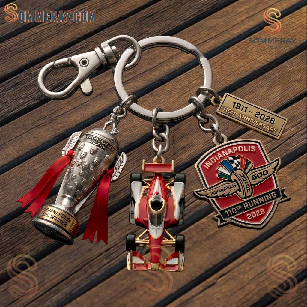 Indianapolis 500 110th Anniversary 1911-2026 Keychain