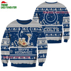 Indianapolis Colts Merrykissmyass Funny Santa Claus Christmas Ugly Sweater