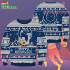Indianapolis Colts Merrykissmyass Funny Santa Claus Christmas Ugly Sweater
