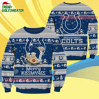 Indianapolis Colts Merrykissmyass Funny Santa Claus Christmas Ugly Sweater