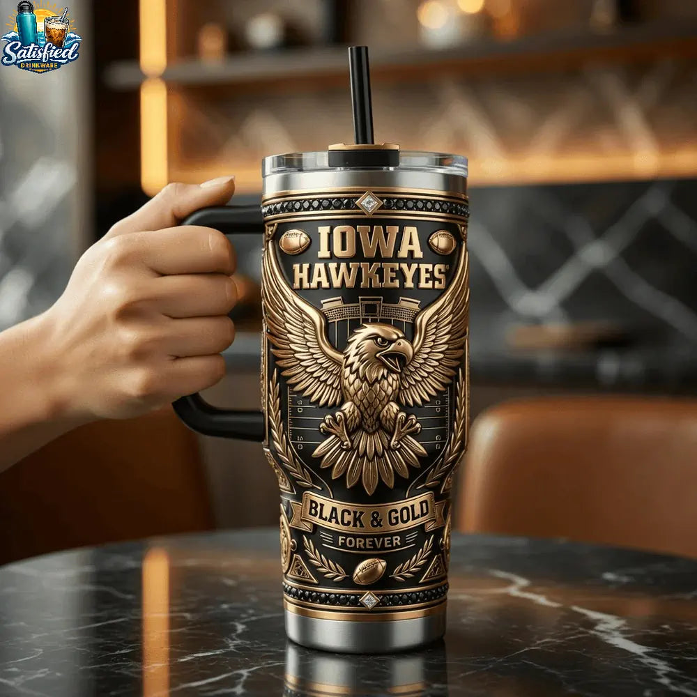 Iowa HawkeyesBlack & Gold Pride Edition Tumbler
