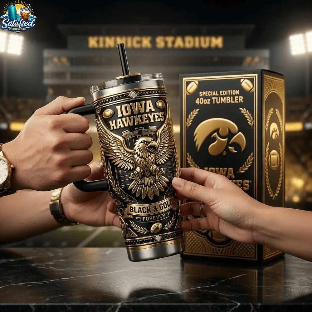 Iowa HawkeyesBlack & Gold Pride Edition Tumbler
