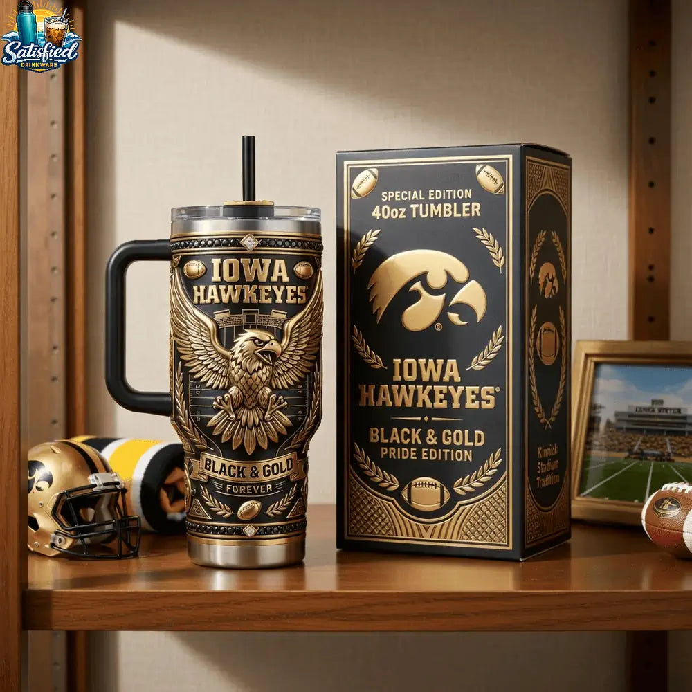Iowa HawkeyesBlack & Gold Pride Edition Tumbler