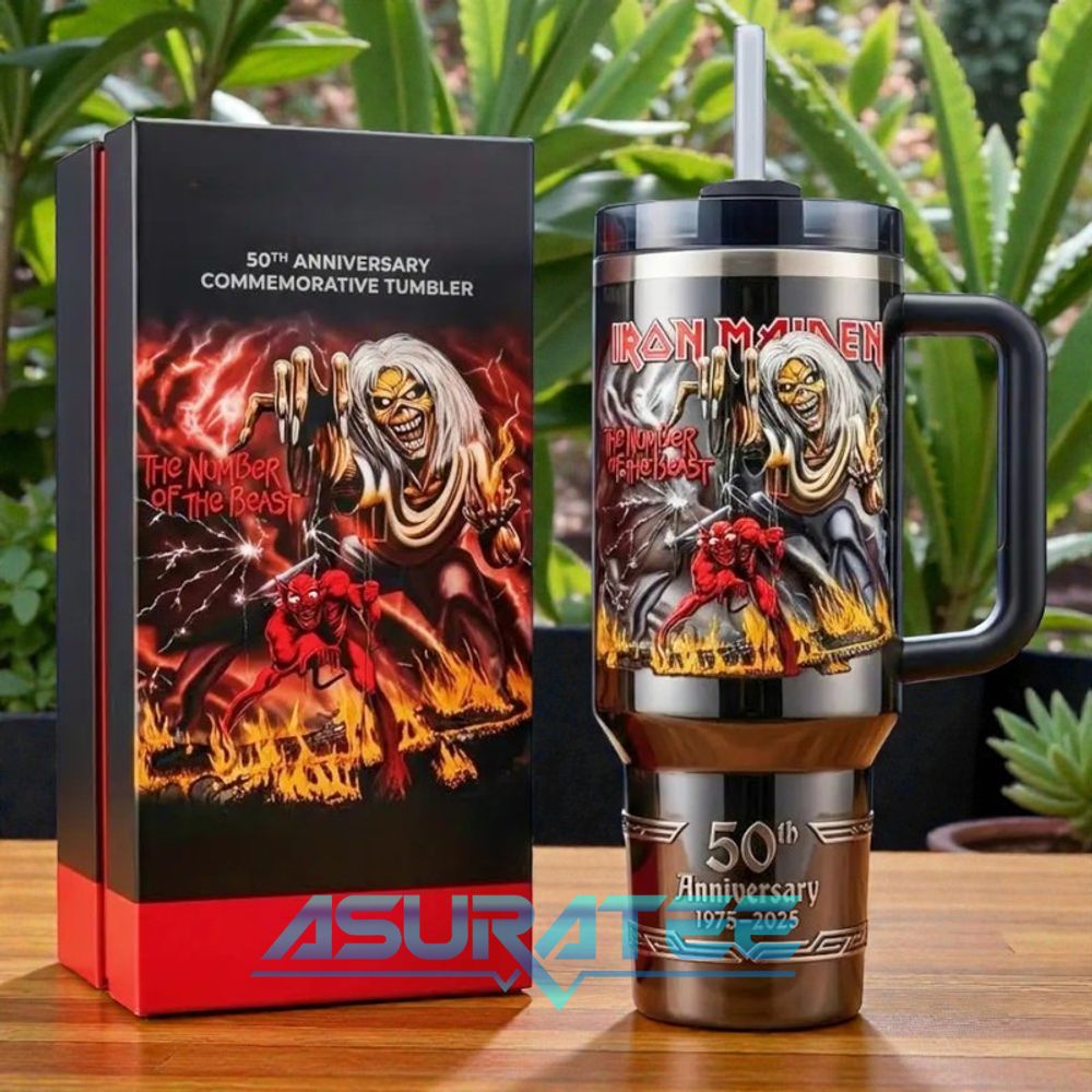 Iron Maiden 50th Anniversary Limited Edition Stanley Tumbler