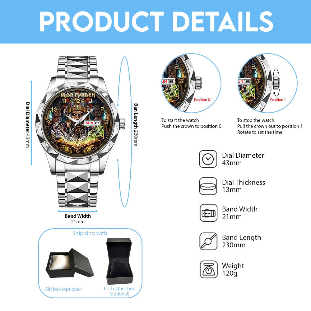 Iron Maiden Alloy Luxury Quartz Watch - TMTHU7903