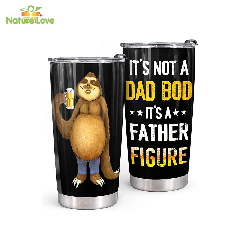 It’s Not A Dad Bob It’s Father Figure Tumbler, Funny Father’s Day Gift from Daughter Son