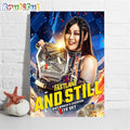 Iyo Sky And Still WWE Womens Champion at WWE Fastlane Wall Art Poster Canvas