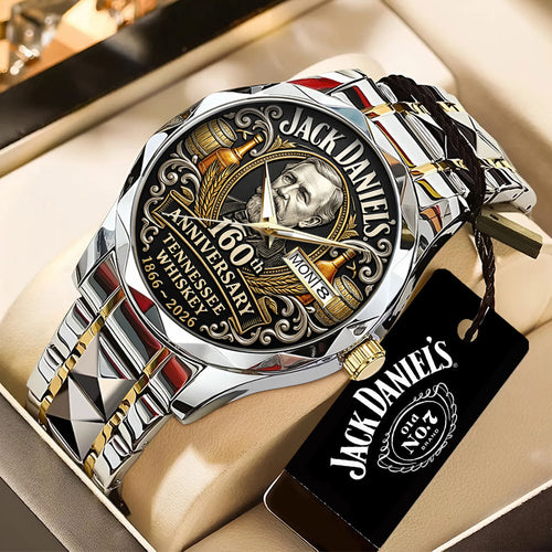 Jack Daniel's 160th Anniversary Alloy Luxury Quartz Watch – TANTN21395