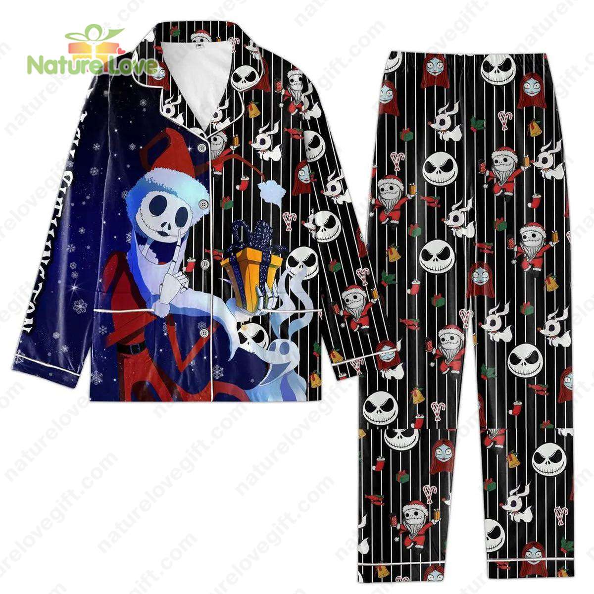 Jack Skellington In Santa Suit​ Nightmare Before Christmas Pajamas