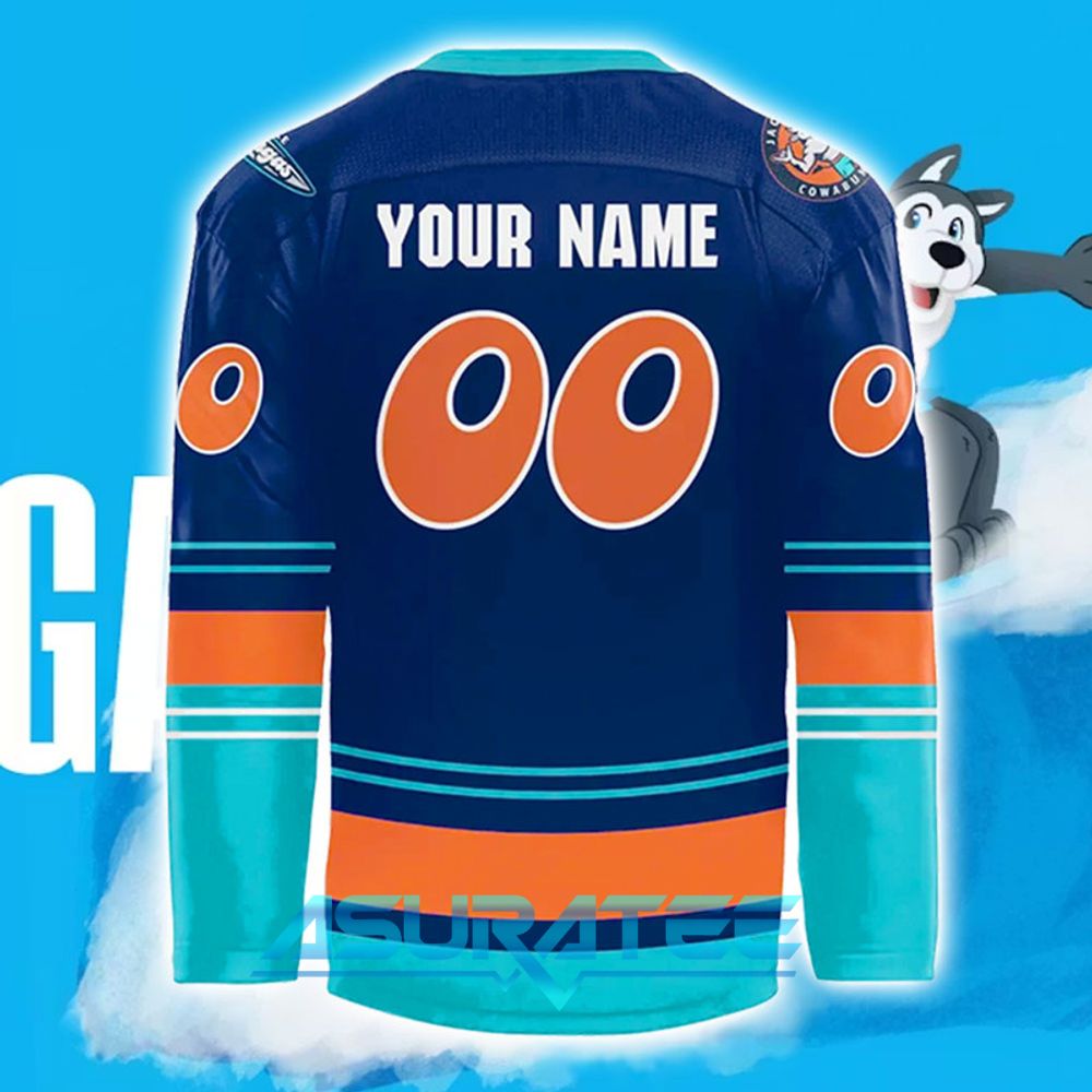 Jacksonville Icemen Become the Cowabungas For One Night Only Hockey Jersey