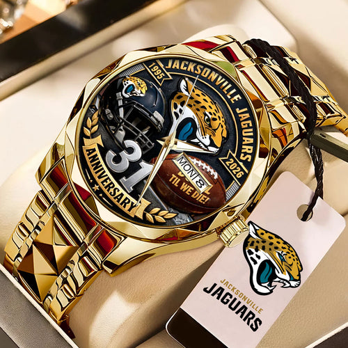 Jacksonville Jaguars Alloy Luxury Quartz Watch – TMTHU3071