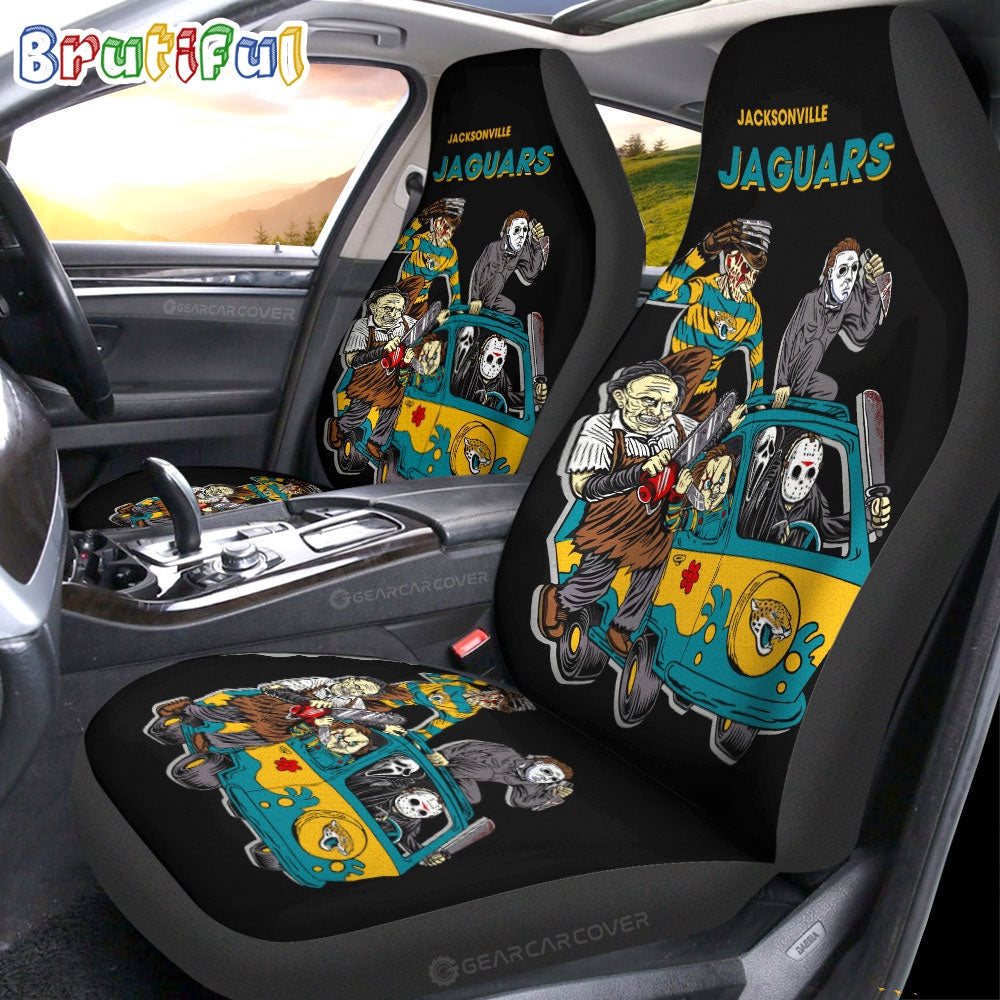 Jacksonville Jaguars Horror Characters Essential Halloween Car Seat Covers