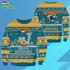 Jacksonville Jaguars Merrykissmyass Funny Santa Claus Christmas Ugly Sweater