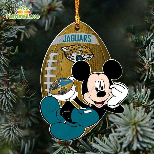 Jacksonville Jaguars Mickey Mouse Ornament Disney Christmas Decorations
