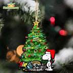 Jacksonville Jaguars Snoopy Peanuts Custom Christmas Ornament Xmas Tree Decorations