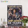 Janet Jackson Together Again 2024 Tour Signature Wall Art Poster Canvas