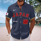 Japan Baseball 2026 Short Sleeve Button-Down Shirt – TANTN21285
