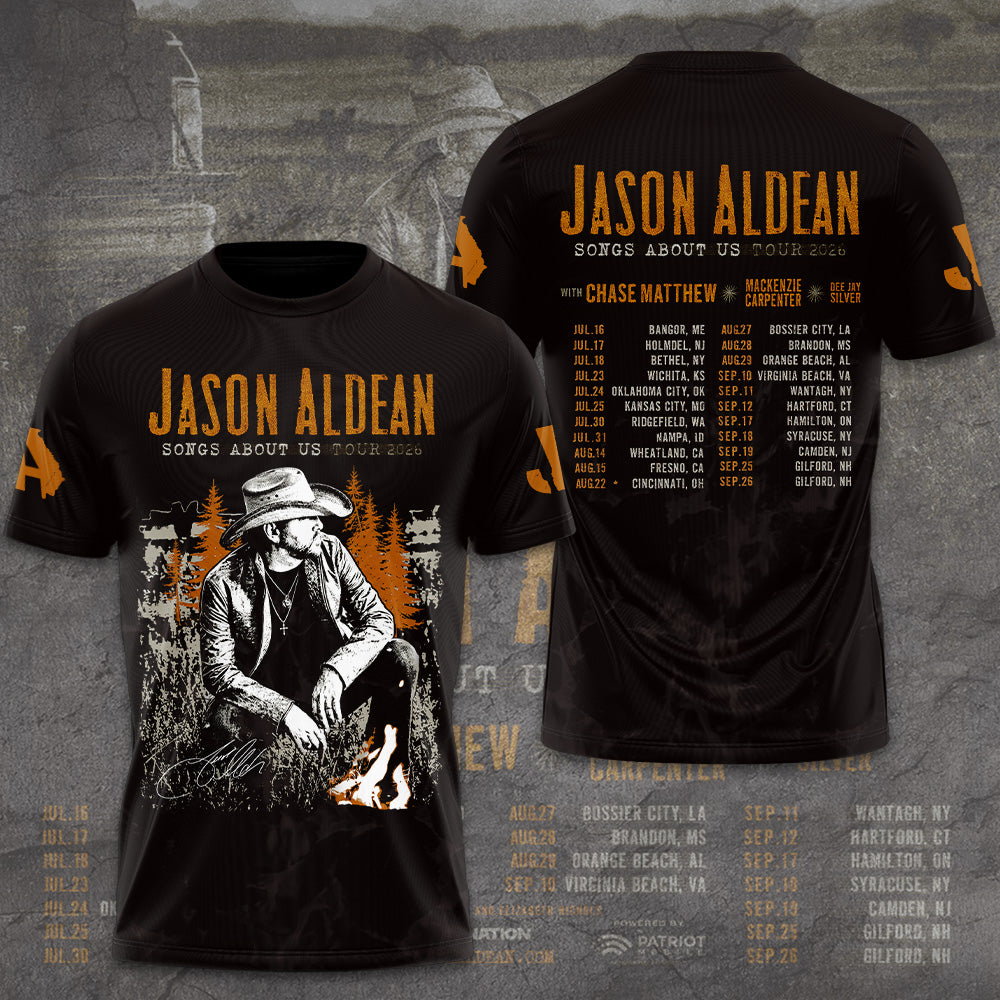Jason Aldean: Songs About Us Tour 2026 3D Apparel – GNE6360