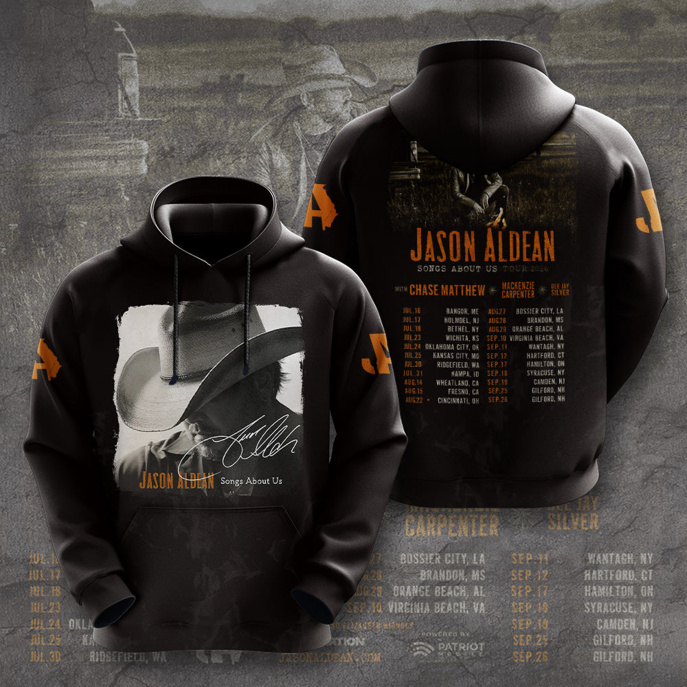 Jason Aldean: Songs About Us Tour 2026 3D Apparel – GNE6362