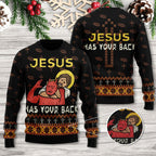 Jesus Has Your Back Ugly Sweater – TANTN17491