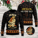 Jesus Has Your Back Ugly Sweater – TANTN17492