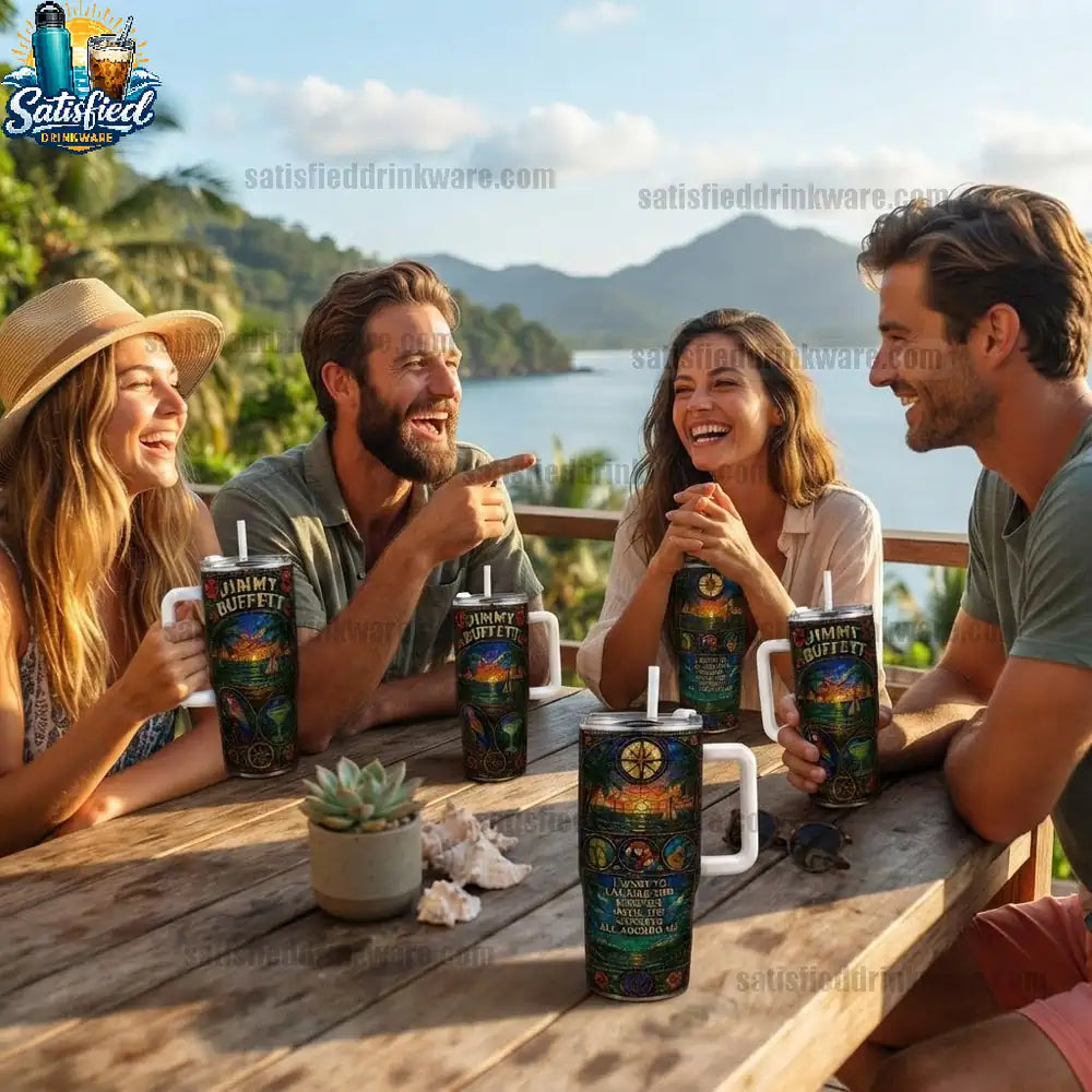 Jimmy Buffett Collector Edition With Handle Tumbler